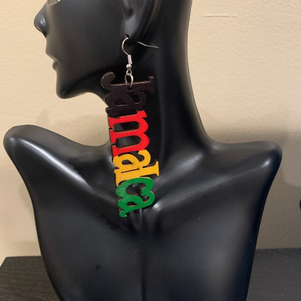 Jamaica Wooden Earrings